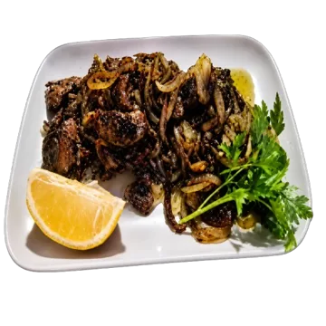 Дробчета пилешки с лук | 470гр.