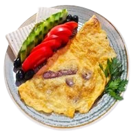 Омлет с шунка